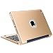 iPad Mini 4 Keyboard Case, iEGrow F1+ Ultra Slim Clamshell Lightweight Keyboard Case for iPad Mini 4 Model A1538/A1550(Gold)