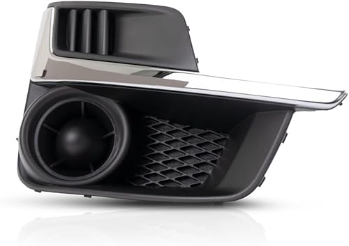 Para Subaru Impreza 2015 2016 Cubierta de luz antiniebla lado del pasajero  Delantero  Plástico  Negro texturizado  Con moldura cromada  Reemplazo