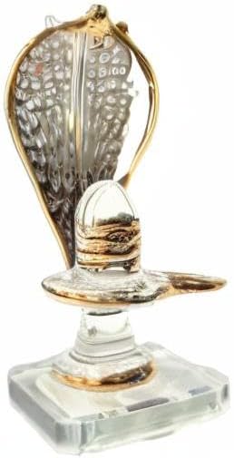 Glass Shiva Lingam Shiv Ling Idol Murti for Daily Pooja Purpose, and Home Decor.