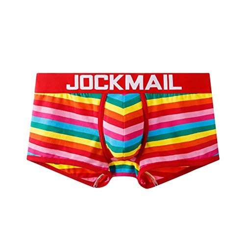 JOCKMAIL Boxer Men Underwear Men Boxer Rainbow Mens Bodysuit Trunks Pants Breathable Underpants3