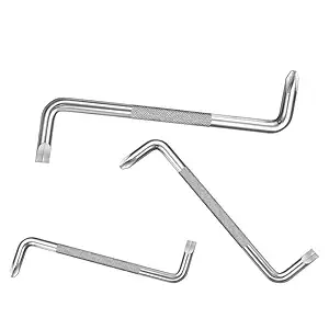 AASONS 3pc Z-Type Offset Screwdriver Set Double Ended 2in1 PH2 & SL Type Heads | S-Type Multipurpose For Tight & Unreachable Confined Spaces & Corners | Assorted Philips Star & Slotted Flat (Model 2)