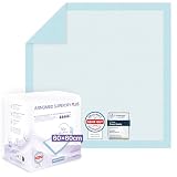 60x ARNOMED Traversine 60x60cm, Traverse letto per incontinenza usa e getta, traversine neonato fasciatoio, traverse letto anziani assorbenti a 5 strati in cellulosa in caso di incontinenza