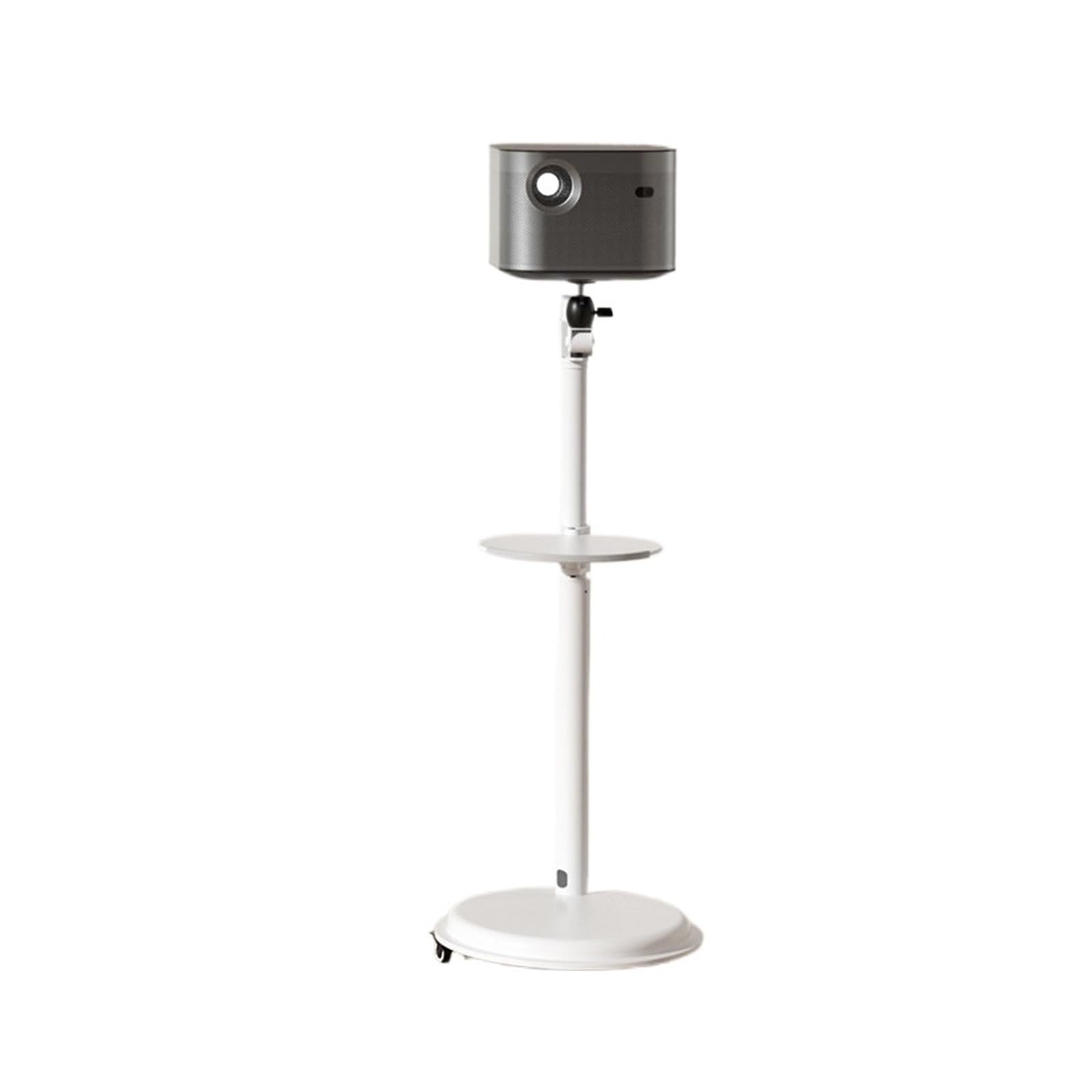 Cjhfr472sg White Projector Stand Home Projector Stands: Floor-Standing And Portable Stands; Height-Adjustable, With Storage Tray Projector Mount(White)
