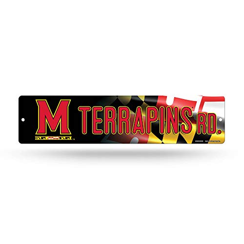 Rico Industries NCAA Maryland Terrapins 16-Inch Plastic Street Sign Décor