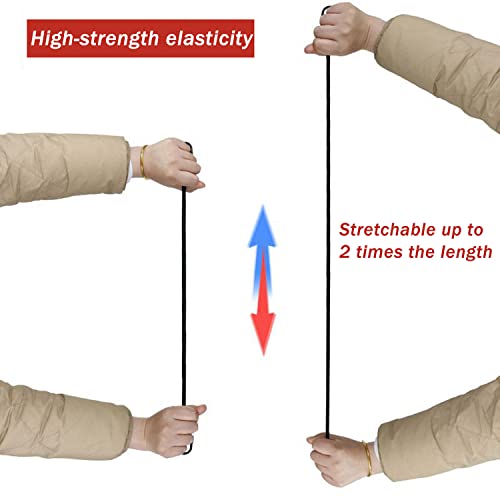 Jumpso 28Pcs Bungee Straps With Carabiner Hooks, Bungee Cords Assorted Sizes Includes 10'', 18", 24", 32", 40", 48” Heavy Duty Outdoor Elastic Straps Set With 4 Tarp Clips, 6 Bungee Balls In Bag #TOP3