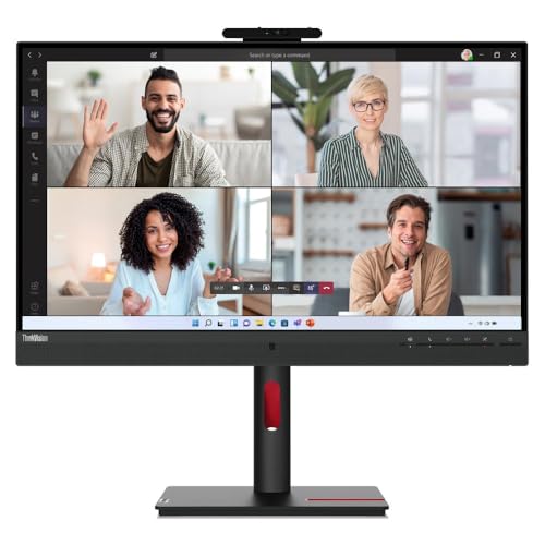 Lenovo ThinkVision T27hv-30 27' Class Webcam WQHD LED Monitor - 16:9 - Raven Black