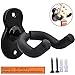 Sound harbor Guitar Wall Mount Hanger 2 Pack Hook Acoustic Electric Bass Guitar Wall Hanger Black Metal Guitar Holder