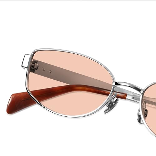 Image of BOLON Unisex Full Titanium Narrow Retro UV400 Sunglasses BX7001 VaCay 57mm | Exclusive Eyewear Brand of EssilorLuxottica