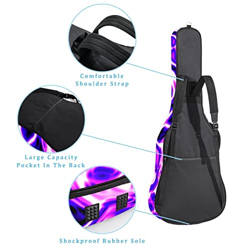 Purple Planet Clouds Housse de protection rembourrée pour guitare acoustique classique, Multicolore 05, 42.9×16.9×4.7 in… - Les Beatles, Paul McCartney, John Lennon, RIngo Starr, George Harrison Purple Planet Clouds Housse de protection rembourrée pour guitare acoustique classique, Multicolore 05, 42.9x16.9x4.7 in… – Image 4
