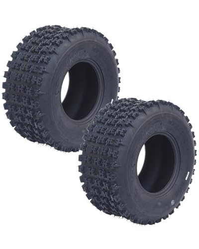 Garvee Set of 2 22x10-10 ATV/UTV Tires 22x10x10 All-Terrain 6PR Tubeless Non-Directional for Mud Trail & Sand Fits 10-Inch Rims