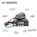 CB Two Way Radio AT-505PRO for Truckers Long Range,VOX Mini CB Radio w/PA System for Truck, PA AM FM switchable Two Way Radio - Image 2