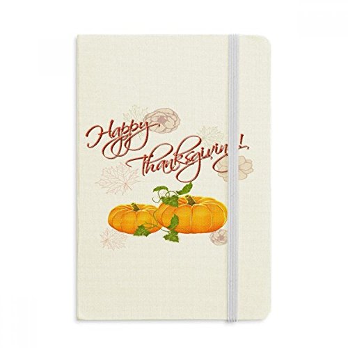 Journal intime citrouille Joyeux Thanksgiving A5, le cadeau idéal avec couverture rigide tissu