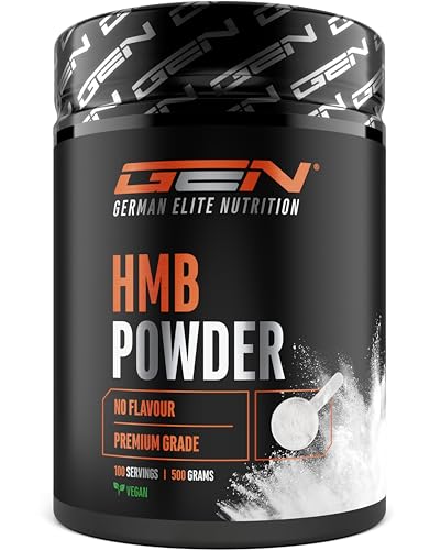 HMB en Polvo 500 g - Calcio-HMB de alta pureza - Beta-Hidroxi-Beta-Metilbutirato - 100 porciones - Sin aditivos, Vegano