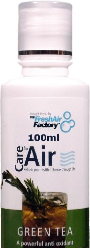 Fragancia para purificador de aire -   CareforAir Té Árbol aromatherapeutic esencia 100 ml  antibacteriano, antimicrobiana, antiséptico  bueno para resfriados, TOS, asma y enfermedades respiratorias  uso en revitalizers, ionizers, humidificadores 100 ml Green Tea Essence