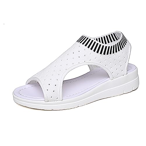 Sandalias de plataforma de cuña para mujer, sandalias bohemias, sandalias de verano, sandalias de playa, sandalias de plataforma de gamuza, suaves, perezosas, informales, zapatos planos para mujer,