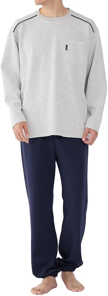 Amazon | パジャマ コムシコムサ 紳士長袖長パンツ CVC