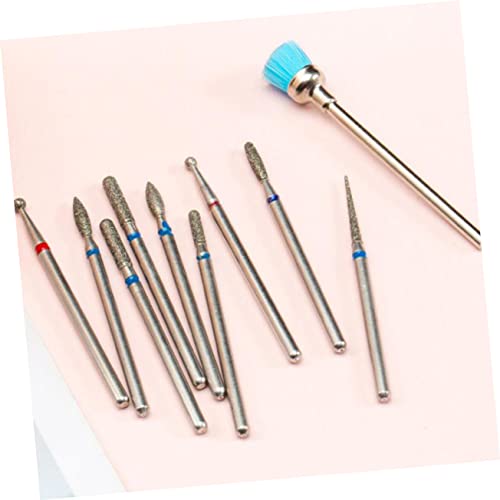 FOMIYES Conjunto De 10 Peças De Ferramentas De Limpeza Ferramentas De Unhas Acrílicas Broca De Unhas