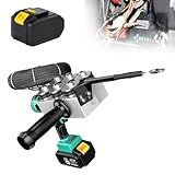 【Outil parfait pour les électriciens】 La machine à corder alimentée par batterie au lithium offre aux électriciens un contrôle et une flexibilité complets. L'utilisation d'une machine à tréfiler automatique améliore considérablement votre efficacité de travail. Convient pour les installations de câblage telles que l'électricité, les murs traversants et les tuyaux de terre