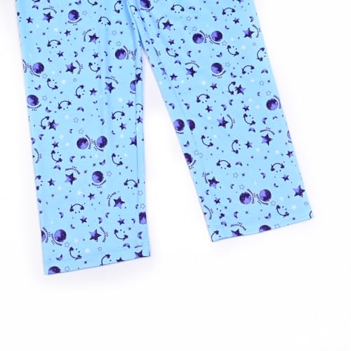 Image of Mirawise Girls 3 Pc Pajamas Sleepwear Cotton Pjs Clothes Set 4-13 Years