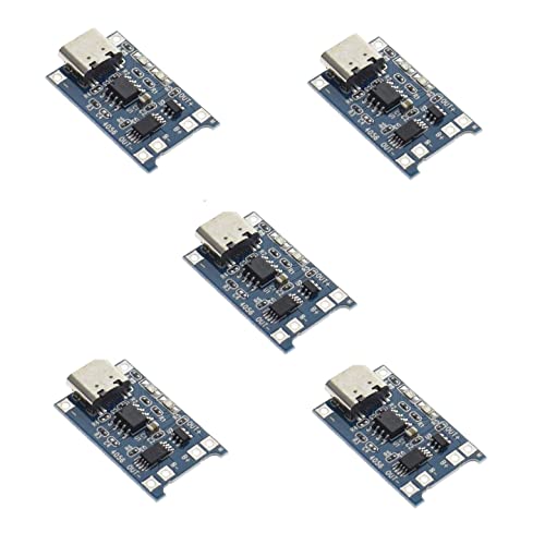 Image of Electrobot TP4056 Type-C USB 5V 1A 18650 Lithium Battery Charger Module Charging Board with Dual Protection Functions (Pack of 10)