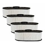 LEFITPA 4 Pack Replacement M151768 Air Filter for John Deere 7H17 7H19 for Kawasaki FH381V-S20 thru