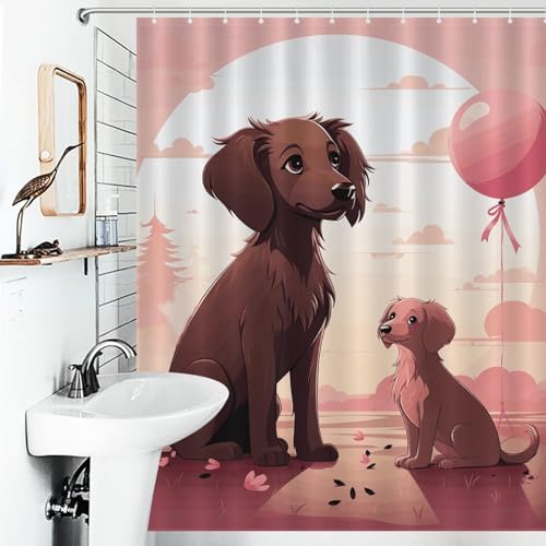 Rideau de douche étanche anti-moisissure 152x183 cm avec 12 crochets inclus