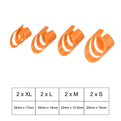 sourcing map Guitare Doigt Médiators XL L M S Dimension Orange avec Rangement Boîte pour Guitare Basse Ukulélé Paquet de… - Les Beatles, Paul McCartney, John Lennon, RIngo Starr, George Harrison sourcing map Guitare Doigt Médiators XL L M S Dimension Orange avec Rangement Boîte pour Guitare Basse Ukulélé Paquet de… – Image 3