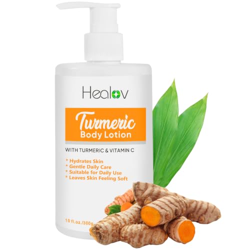 Turmeric Lotion – Natural Skin Brightening Cream for Face & Body – Moisturizing Turmeric Face...
