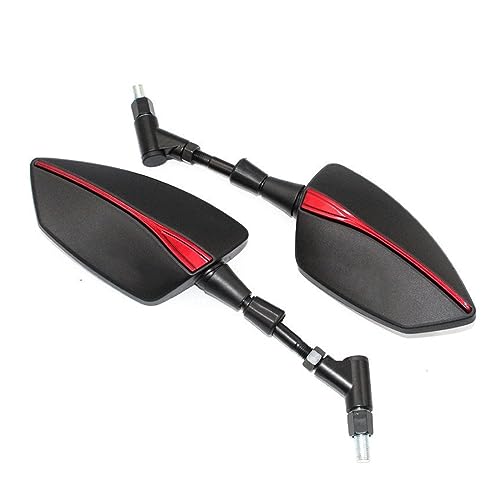 Rétroviseurs moto Transalp anti vibration pour résoudre le flou arrière rouge