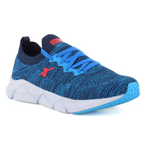 Image of SPARX Mens SM 680 | Enhanced Durability & Soft Cushion | Blue Running Shoe - 9 UK (SM 680)