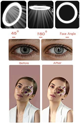 13" Ring Light with Stand and Phone Holder, Selfie Ring Light, LED Ring Light for Photography, Makeup and YouTube Video.Light Ring with 3 Light Modes .(13 inch)
