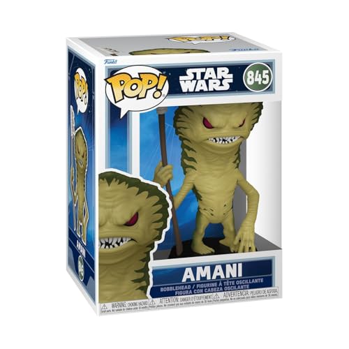 Funko Pop! Star Wars: The Mandalorian and Grogu - Amani - Figura de Vinilo Coleccionable - Idea de Regalo - Mercancía Oficial - Juguetes para niños y Adultos - Figura Modelo para coleccionistas