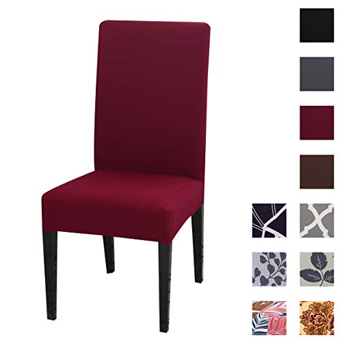 Kivors Fundas para Sillas Fundas Sillas Comedor Fundas Elásticas 4/6 Piezas, Extraíbles y Lavables, Cubiertas para Sillas Altas Fundas Protectoras para Sillas Muy Fácil de Limpiar y Duradera