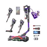 Circlio Aspirapolvere Senza Fili, 600W/58000Pa, Scopa Elettrica Senza Fili 75Min, Modalità...