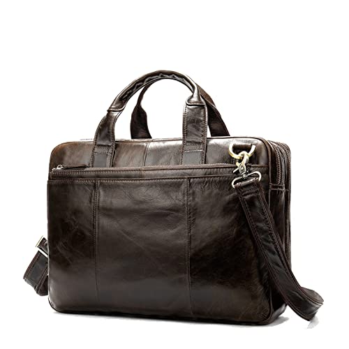 Messenger Bags Briefcase Men's Messenger Bag Men's Leather Briefcase Men's Shoulder Travel Handbag Satchel Laptop Laptop