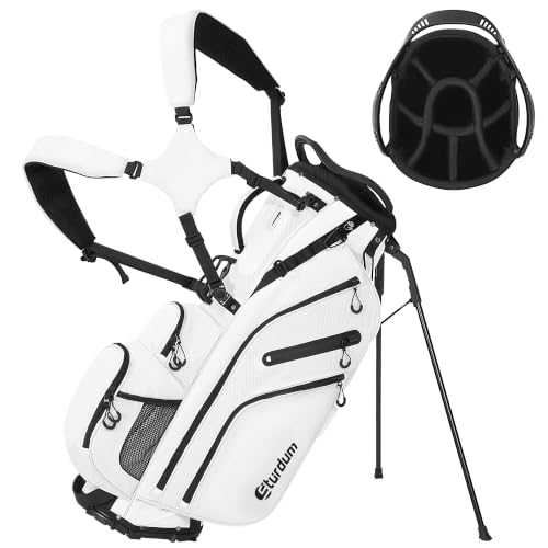 Sturdum 8-Way Golf Stand Bag with Phone Pocket & MOLLE