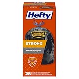 Hefty Strong Multipurpose Large Black Garbage Bags - 30 Gallon, 28 Count