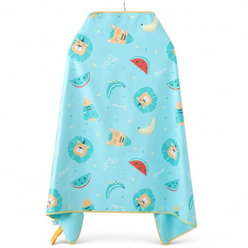 Toalla con capucha para niños toalla de baño infantil microfibra 2