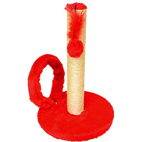 ARRANHADOR REDONDO COM ARGOLA - VERMELHO