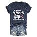 WERYSMGK Sister's On The Loose Shirt Women Sisters Trip 2026 Tshirt Funny Graphic Tees Summer Vacation V Neck T-Shirt (Navy,L)