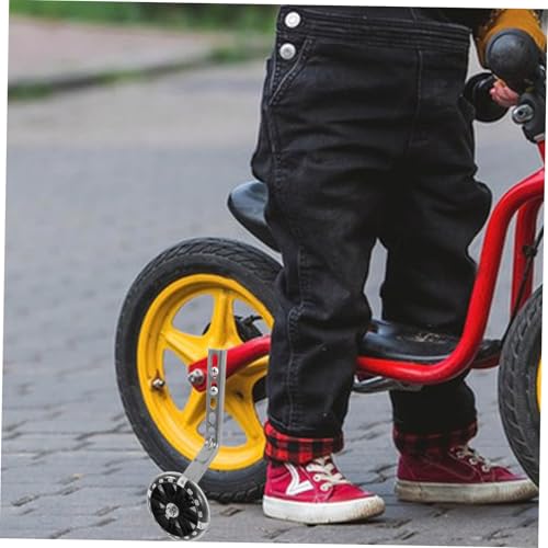 Ruedas de Entrenamiento para Bicicleta Alipis con LED Intermitente, Estabilizadores Auxiliares Resistentes al Desgaste para Principiantes, Accesorios para Bicicleta Negros miniatura 6