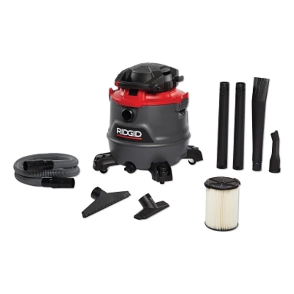 RIDGID 62723 Red 16 gallon RT1600 Wet/Dry Vacuum, Dark Gray and Red-image-22