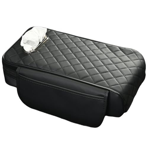 BAIMOQI Ergonomic Car Armrest Covers with Storage Bag Versatile Vehicle Armrest Covers PU Box for Keeping Essential Within Reach