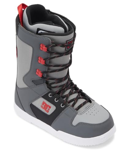 DC Phase Lace Up Snowboard Boots Grey/Black/Red 7 D (M)