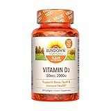 Sundown Naturals Vitamin D3 2000 IU, 350 Softgels