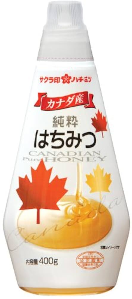 Amazon | サクラ印 カナダ産純粋はちみつ 400g | 加藤美蜂園