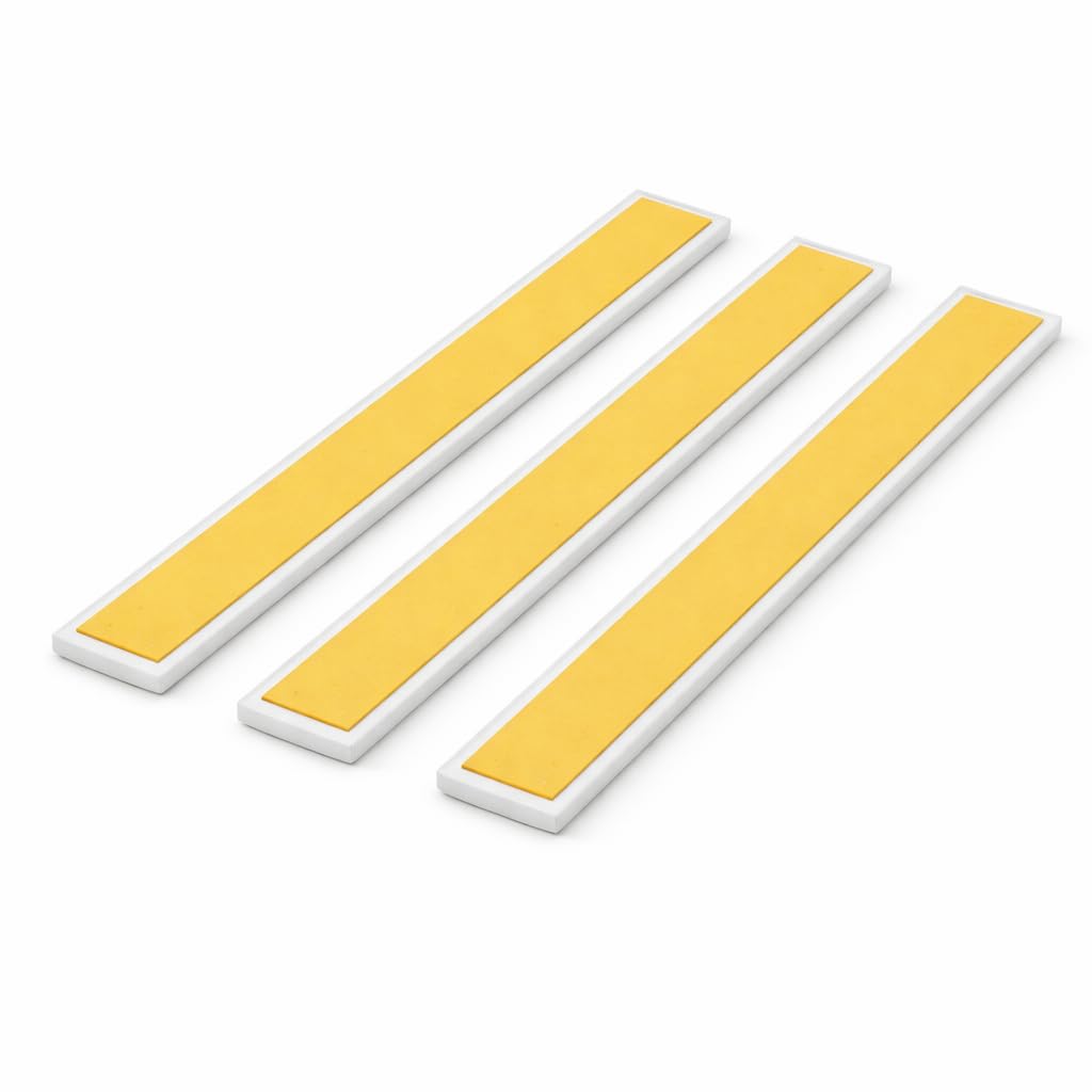 White PVC Flat Bar DIY Trim, 25mm x 1 Metre Moisture Resistant Plastic Strip for Window Door and Flooring Edge Edging Finish (3)