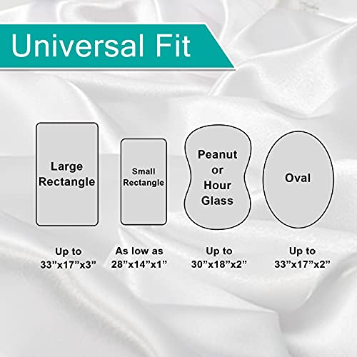 Satin Bassinet Sheets Fit For Rectangle, Hourglass, Oval Bassinet Mattress, 2 Pack, Great Protect For Baby Hair And Skin, Ultra Soft Satin Cradle Or Bassinet Sheets, White & Navy Blue #TOP3