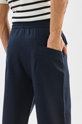Image of SNITCH Men Chinos | Slim Fit Mid Rise Solid Pattern | Cotton Blend with Medium Stretch & Smooth Texture | Button & Zip Closure for Casual & Street Wear