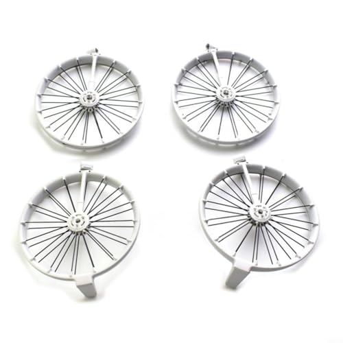 Hoppipola Protector de hélice abatible para anillo: cubierta anticolisión ABS con tren de aterrizaje, protector de seguridad ligero, gris (paquete de 4)